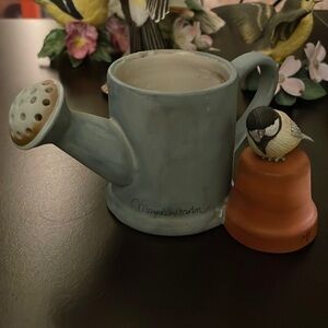 Marjolein Bastin Hallmark Nature’s Sketchbook Votive Holder Blue and Terracotta